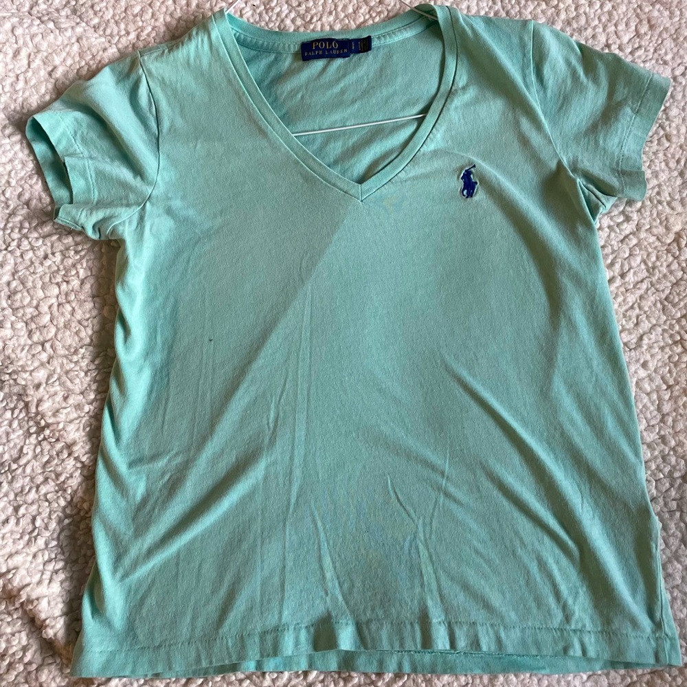 Mint color Polo v-neck 🎉